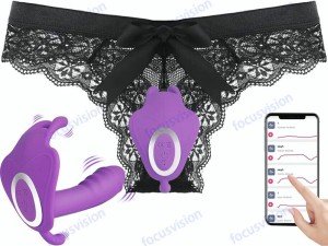 Vibrating Panties Butterfly Massager Wireless APP Control Waterproof for Women