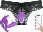 Vibrating Panties Butterfly Massager Wireless APP Control Waterproof for Women