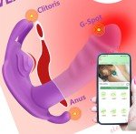 Vibrating Panties Butterfly Massager Wireless APP Control Waterproof for Women