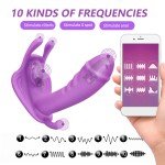 Vibrating Panties Butterfly Massager Wireless APP Control Waterproof for Women