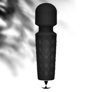 Portable Wireless Massager, Waterproof Rechargeable Body Massager, Fatigue Relieving Muscle Massager with Multiple Modes and Speed Adjustment Inky Black