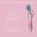 Asopal Personal Handheld Vibrating Massager-Cordless Full Body Massager, Electric Massager for Face Neck Back Shoulder Waist Leg Feet, Portable 5 Mode Vibration Massager for Women Men
