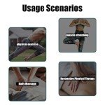 Portable Wireless Massager, Waterproof Rechargeable Body Massager, Fatigue Relieving Muscle Massager with Multiple Modes and Speed Adjustment Inky Black