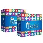 The Uzzle 3.0 by Uzzle Games - 2-8 Players Board Game Bundle, Family Board Games for Children & Adults, Block Puzzle Games for Ages 4+ (2 Pack)