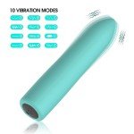 Waterproof 10 Modes Quiet Powerful Handheld Electric Bullet Tool，Bullet Massage Rod Travel Portable Silicone Massage Ball for Women LBZ111112