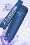 LDENUXI Strong Shock B.Ullet Rod Toys Travel Mini Size Waterproof B.Ullet Massage USB Rod Portable Soft Toys for Women Pleasure,10 Modes Handheld Personal B.Ullet Tool (Blue)