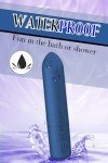 LDENUXI Strong Shock B.Ullet Rod Toys Travel Mini Size Waterproof B.Ullet Massage USB Rod Portable Soft Toys for Women Pleasure,10 Modes Handheld Personal B.Ullet Tool (Blue)