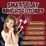 CNSENIOR Talking Chess Academy Board - AI Electronic Chess Set with Voice Tutor, Magnetic,Portable Travel Game, Ideal for Brain Training, Chess Computer for Kids and Adult, Beginners,All Level Players