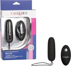Silicone Remote Bullet Vibrator, Waterproof 12-Functions Silicone Massager with