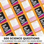 Quokka Trivia Card Game with 500 Questions in Science – Trivia Games for Adults, Teens, and Families – Trivia Cards with Answers – Great Board Games Trivia for Family Party and Game Night