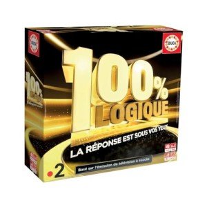 Educa - 100 for 100 Logic Games for Family Society | Board Game 100% Educational and Fun | Based on a TV Game | For Children and Adults | 8 Years and Up (20007)