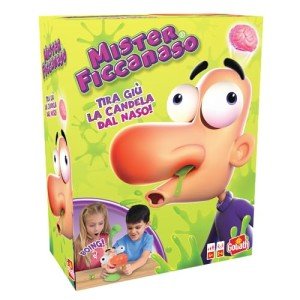 Carlo Crado - Italian Version - Action and Skill Game for Children from 4 Years - Pull him Worms from the Nose - Board Game to Play with Family or Friends - 2 to 4 Players - 15 Minutes