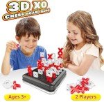 DKIIL NOIYB Magnetic Chess Game, 2024 2-in-1 Magnetic Chess Game, 44 Pieces Magnetic Game with Penalty Disc, Magnetic Chess Game, Interactive Table Board Game for Children and Adults (X and O)