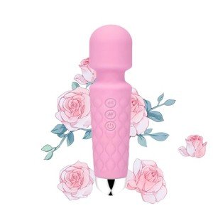 Upgraded Back Muscle Massager - Multiple speeds and Modes Available - Mini Size fits Back of arms (Peach Pink)...