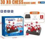 DKIIL NOIYB Magnetic Chess Game, 2024 2-in-1 Magnetic Chess Game, 44 Pieces Magnetic Game with Penalty Disc, Magnetic Chess Game, Interactive Table Board Game for Children and Adults (X and O)