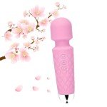 GWWJGSN Portable Cordless Massager -Relaxes Muscles Multiple Speeds and Modes - for Body and Back Foot （Rose Pink）