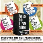 Quokka Trivia Card Game with 500 Questions in Science – Trivia Games for Adults, Teens, and Families – Trivia Cards with Answers – Great Board Games Trivia for Family Party and Game Night