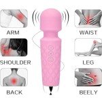 Upgraded Back Muscle Massager - Multiple speeds and Modes Available - Mini Size fits Back of arms (Peach Pink)...