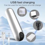 YIBINKG Mini Quiet Bull.et vibrabrater with USB Charger Ad.ults Toys Vibta.te.rs for Women S.ex Toys4Women,Vibrantorors for Women Travel Gift Waterproof Massage 10 Mode (Sliver)