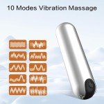 YIBINKG Mini Quiet Bull.et vibrabrater with USB Charger Ad.ults Toys Vibta.te.rs for Women S.ex Toys4Women,Vibrantorors for Women Travel Gift Waterproof Massage 10 Mode (Sliver)