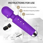 YIBINKG Handheld Wireless Vibrat.o.r Vibrates Vidrater Sale for Women Ra.bbit S.ex S.t.imulator Adults Toys Vibrantoror Vibrabrater Vibratorter Toys4Women Toys4couples Silent 20 * 8 Mode (Purple)