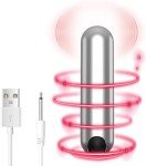 YIBINKG Mini Quiet Bull.et vibrabrater with USB Charger Ad.ults Toys Vibta.te.rs for Women S.ex Toys4Women,Vibrantorors for Women Travel Gift Waterproof Massage 10 Mode (Sliver)