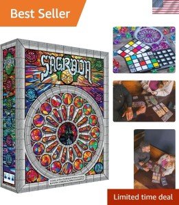 Sagrada Board Game | Family Game for Kids and Adults | Dice Drafting and Plac...