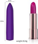 Women Mini powerful Bullet Shape 10 Speed Vibrating Remote Massage Rechargeable