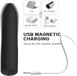 Women Mini powerful Bullet Shape 10 Speed Vibrating Remote Massage Rechargeable