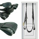 Leather Hanging Door Swing Bondage Leg Spreader Restraints Adult BDSM Sex Toy