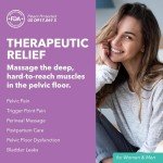 IntimateRose Pelvic Wand, Pelvic Floor Muscle Trigger Point Massager, Perineal Massage Tool for Pelvic Physical Therapy & Pain Relief, BPA-Free, Latex-Free, Standard