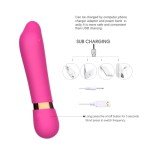 Powerful Quiet 10 Modes Massage Stick for Relaxion Pleasure，Waterproof Rechargble Handheld Electric Travel Pocket Portable Massage WFA11181