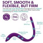 IntimateRose Pelvic Wand, Pelvic Floor Muscle Trigger Point Massager, Perineal Massage Tool for Pelvic Physical Therapy & Pain Relief, BPA-Free, Latex-Free, Standard