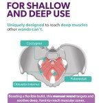 IntimateRose Pelvic Wand, Pelvic Floor Muscle Trigger Point Massager, Perineal Massage Tool for Pelvic Physical Therapy & Pain Relief, BPA-Free, Latex-Free, Standard