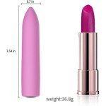 Women Mini powerful Bullet Shape 10 Speed Vibrating Remote Massage Rechargeable