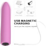 Women Mini powerful Bullet Shape 10 Speed Vibrating Remote Massage Rechargeable