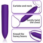 Women Mini powerful Bullet Shape 10 Speed Vibrating Remote Massage Rechargeable