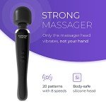 Yarosi Curve Therapeutic Device - 8 Powerful Speeds and 20 Patterns - for Muscle Aches and Sports Recovery - Rechargeable - Travel Friendly - Black