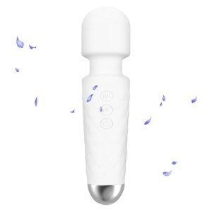 SSKDBFJG Upgraded Mini Massager - Powerful-Quiet-Portable - Multiple speeds and Modes (White)