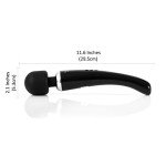 Yarosi Curve Therapeutic Device - 8 Powerful Speeds and 20 Patterns - for Muscle Aches and Sports Recovery - Rechargeable - Travel Friendly - Black