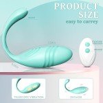 Thrusting Egg Vibrator, Mute Remote Control Vibrator with 9 Thrusting & Vibratin