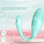 Thrusting Egg Vibrator, Mute Remote Control Vibrator with 9 Thrusting & Vibratin