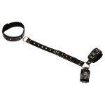 Van Der Linn Back Restraint With Cuffs BDSM Bondage Women’s Faux Leather Sex Toy