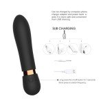Powerful Quiet 10 Modes Massage Stick for Relaxion Pleasure，Waterproof Rechargble Handheld Electric Travel Pocket Portable Massage BFE25122