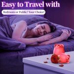 Generic Rose Adult Tool,2024 New Year Roses Gift, Female Rose Vibratoer Gift, Use to Bedroom Bathroom abdgks.C48, Colour