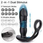 Remote Powerful Flapping Prostate Massager Dual Motor Male Waterproof Vibrator
