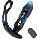 Remote Powerful Flapping Prostate Massager Dual Motor Male Waterproof Vibrator