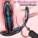 Remote Powerful Flapping Prostate Massager Dual Motor Male Waterproof Vibrator