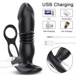 Remote Powerful Flapping Prostate Massager Dual Motor Male Waterproof Vibrator