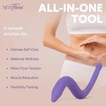 NewFlora Pelvic & Perineal Massage Wand for Women & Men, S Shaped Massager Tool for Pelvic Floor Tension Release